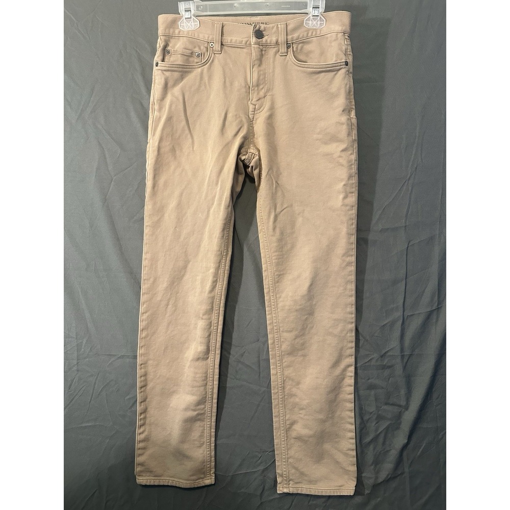 Banana Republic Pants Mens 31x32 Beige Slim Fit Traveler Stretch